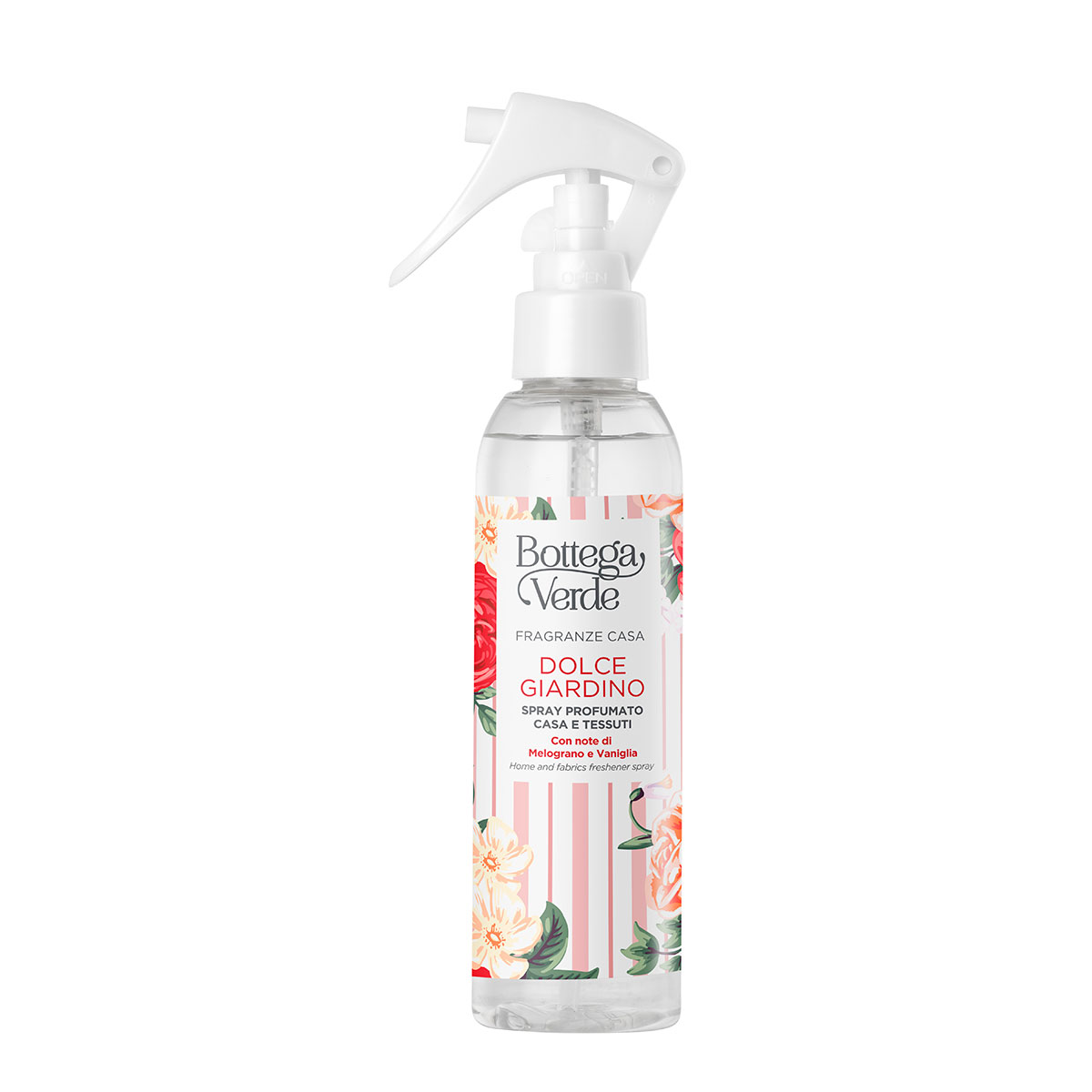 Spray parfumat, pentru uz casnic si textil, cu note de rodie si vanilie Bottega Verde imagine noua marillys.ro