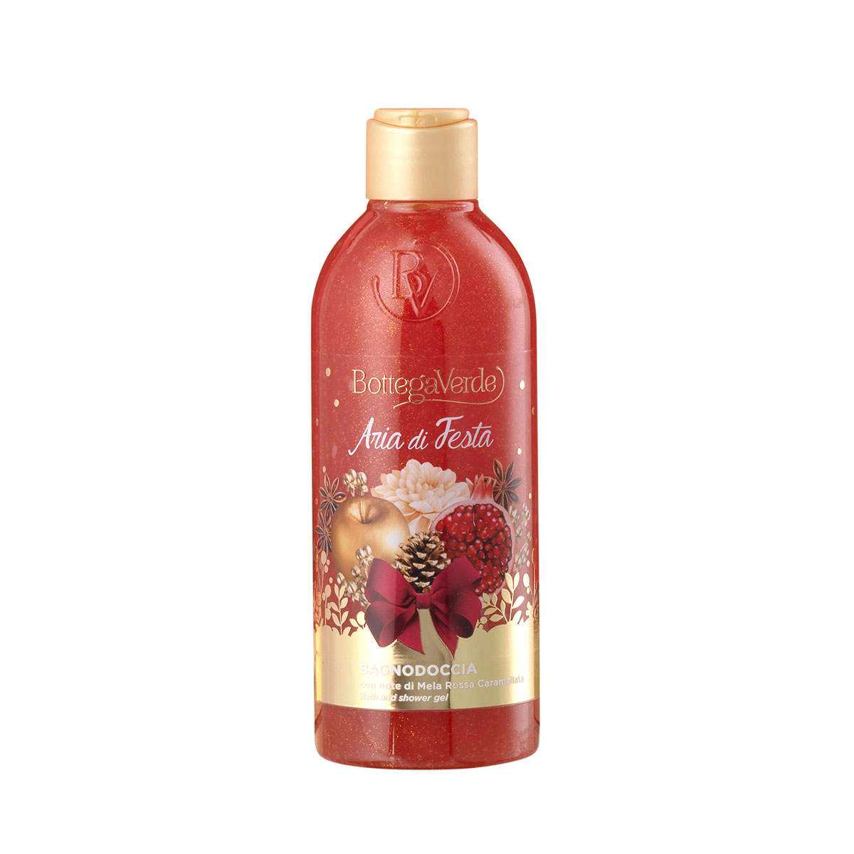 Gel de dus, delicat, cu extract de mere rosii caramelizate, editie limitata Bottega Verde imagine noua marillys.ro