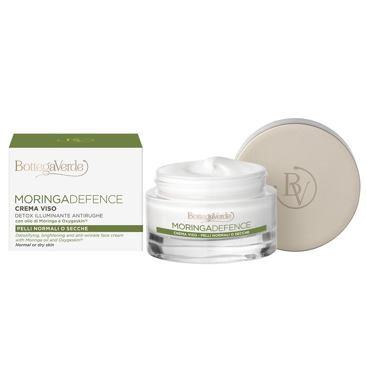 Crema-gel Antirid, Detoxifianta Si Iluminanta Cu Ulei De Moringa Si Oxygeskin, Pentru Ten Normal Si Uscat