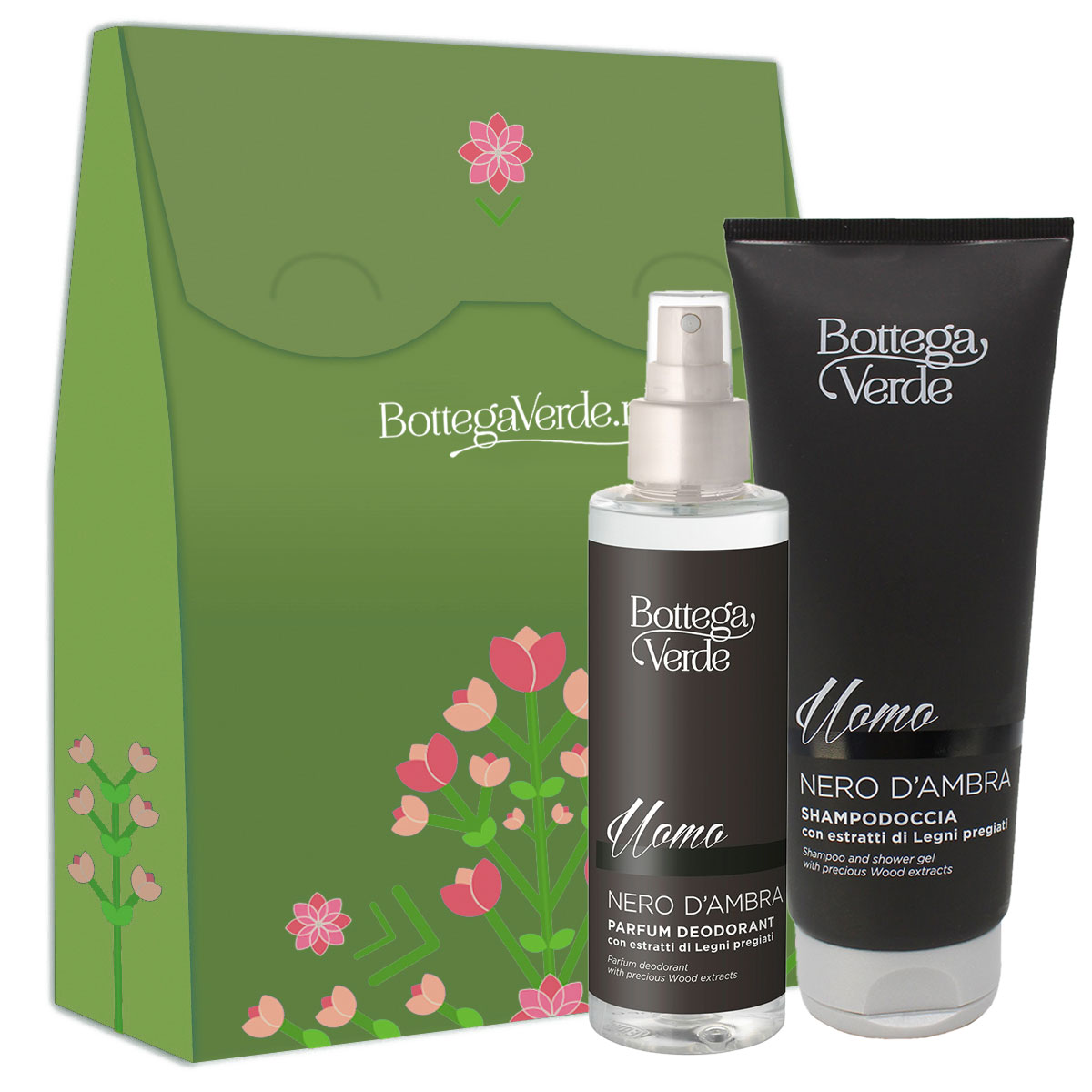 Set cadou barbati parfum deodorant si gel de dus hidratant