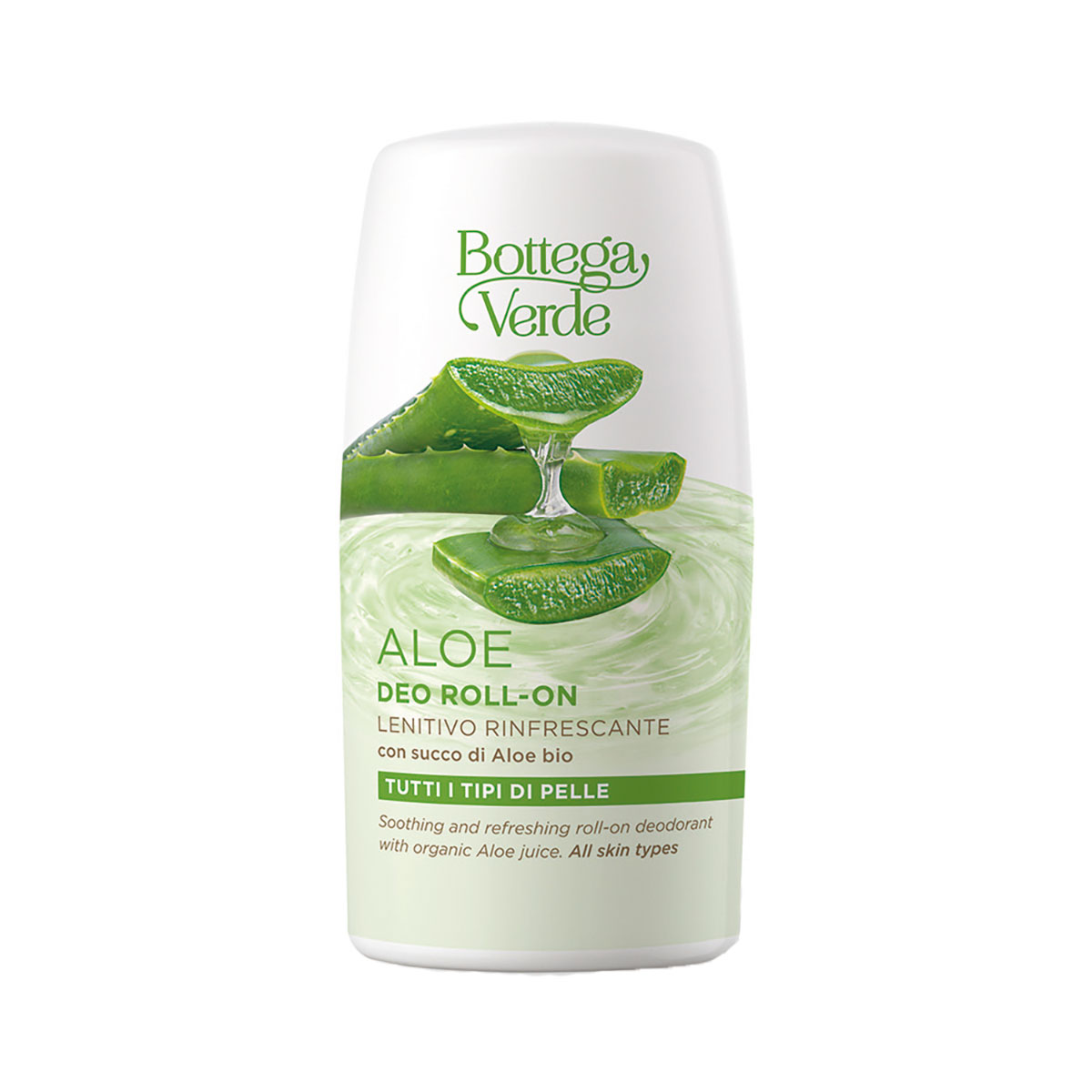 Deodorant roll-on cu extract de suc de aloe vera bio Bottega Verde imagine noua marillys.ro