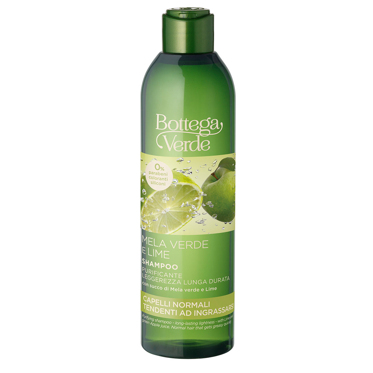 Sampon 2 in 1, purificant si hidratant, cu extract de lime si mar verde Bottega Verde imagine noua marillys.ro