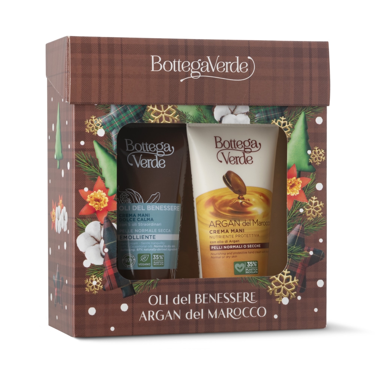Set cadou Craciun, hidratare maini, cu argan si cu 5 uleiuri exceptionale