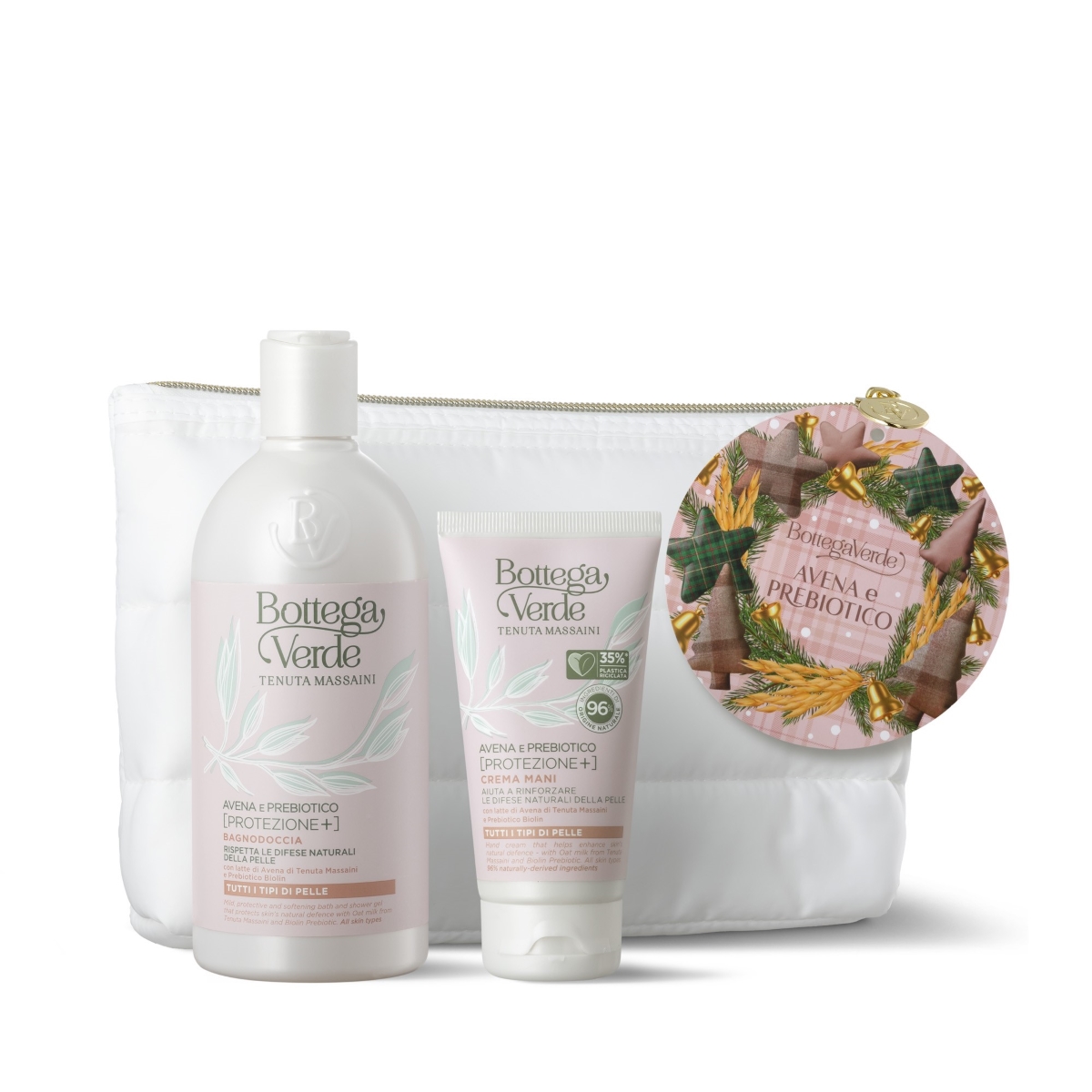Set cadou ingrijire corp, cu extract de lapte de ovaz si prebiotic
