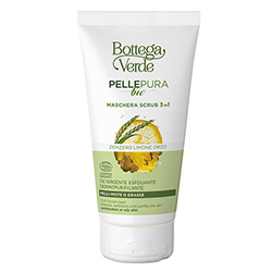 Masca exfolianta 3 in 1, pentru ten gras si mixt, cu extract de ghimbir - Pelle Pura Bio, 150 ML