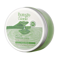 Exfoliant pentru corp, bland, cu aloe vera bio, 95% ingrediente naturale - Aloe, 200 ML