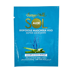 Mostra masca de fata, dupa plaja, cu 20% extract de Aloe Vera - Sol Aloe, 1.5 ML