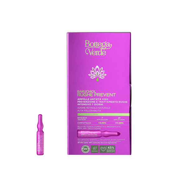 Fiole pentru toate tipurile de ten, prevenirea si tratarea intensiva a ridurilor timp de 7 zile - Bakuchiol, 7x2 ML