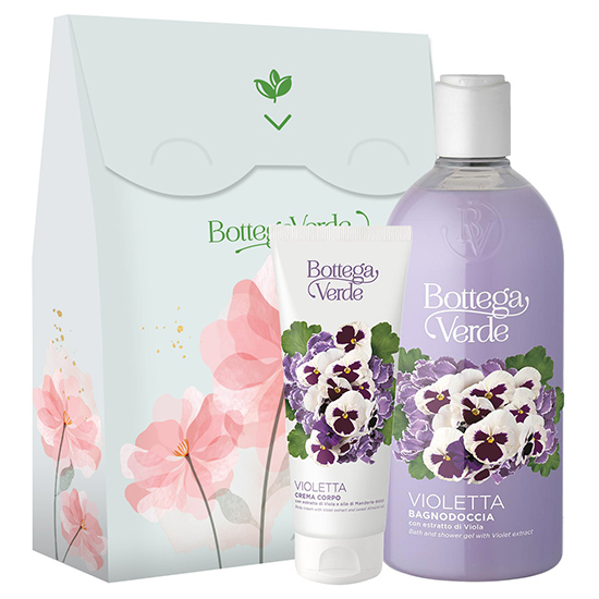 Set cadou femei, hidratare corp, cu aroma de violete - Violetta, 200 ML, 400 ML