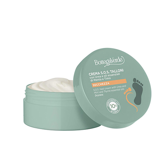 Crema pentru calcaie crapate cu 10% uree, uleiuri esentiale de menta si cimbru - Speciale Piedi, 75 ML