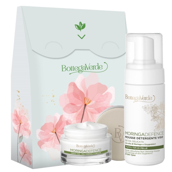Set cadou femei ingrijire ten cu efect antirid - Moringa Defence, 50 ML + 100 ML