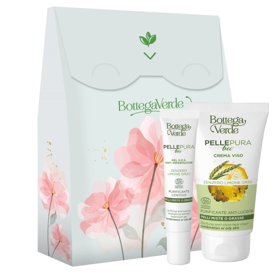 Set cadou ingrijire ten cu extract de ghimbir - Pelle Pura Bio, 50 ML + 10 ML
