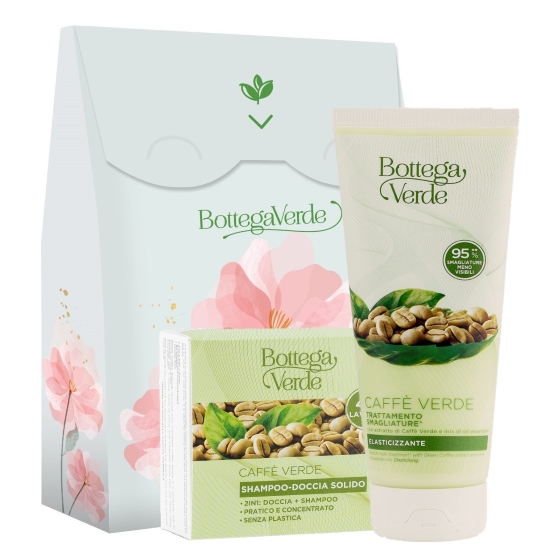 Set cadou femei, ingrijire corp - Caffè Verde, 60 G + 200 ML