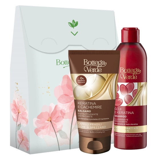 Set cadou ingrijire par - Goji e Keratina, 250 ML + 150 ML