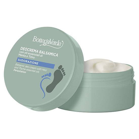 Deo-crema balsamica cu uleiuri esentiale de menta si cimbru - Speciale Piedi, 100 ML