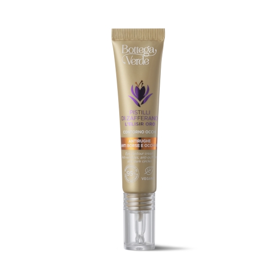 Crema contur ochi impotriva cearcanelor, cu 95% ingrediente naturale - Pistilli di Zafferano, 10 ML