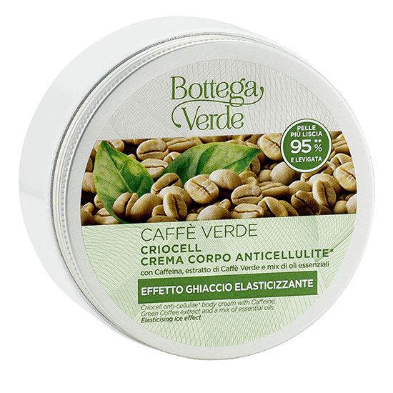 Crio-gel anticelulitic cu extract de cafea verde si mix de uleiuri esentiale - Caffè Verde, 200 ML