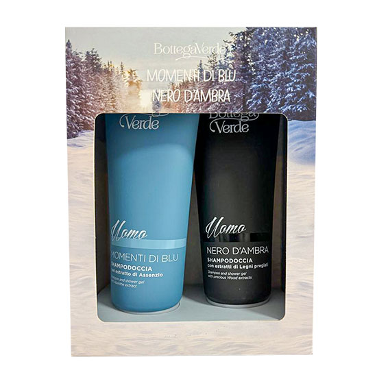 Set cadou barbati, editie limitata, cu extract de lemn pretios si arome de saruri marine, 2x200 ML