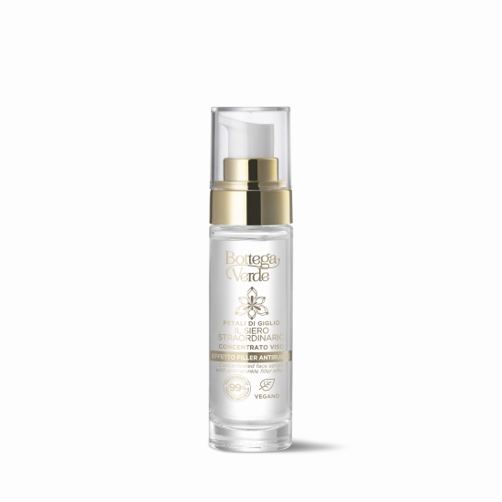 Ser concentrat hidratant si antirid cu petale de crin si acid hialuronic - Petali Di Giglio, 30 ML