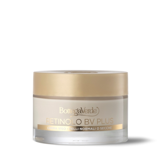 Crema anti-imbatranire de zi cu Pro-Retinol, colagen vegetal, acid hialuronic si vitaminele E si F, pentru ten normal si uscat - Retinolo Bv Plus, 50 ML