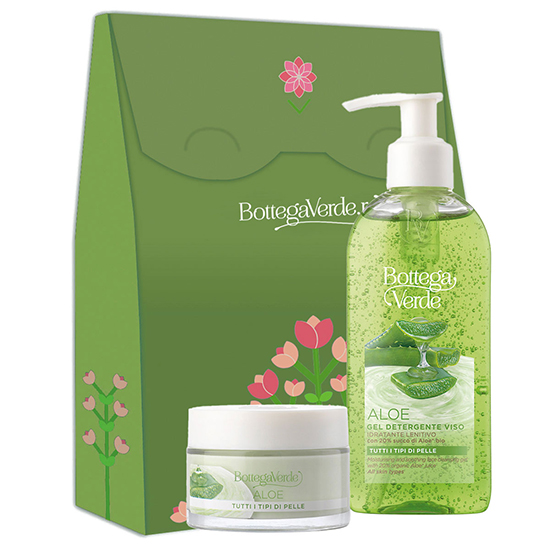 Set cadou femei, ingrijire ten, cu extract de aloe vera - Aloe, 200 ML + 50 ML