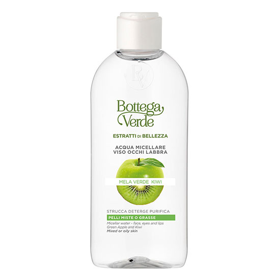Apa micelara cu mar verde si kiwi, pentru ten mixt si gras - Estratti di Bellezza, 200 ML