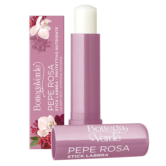 Balsam de buze, hidratant, cu extract de piper roz - Pepe Rosa, 5 ML