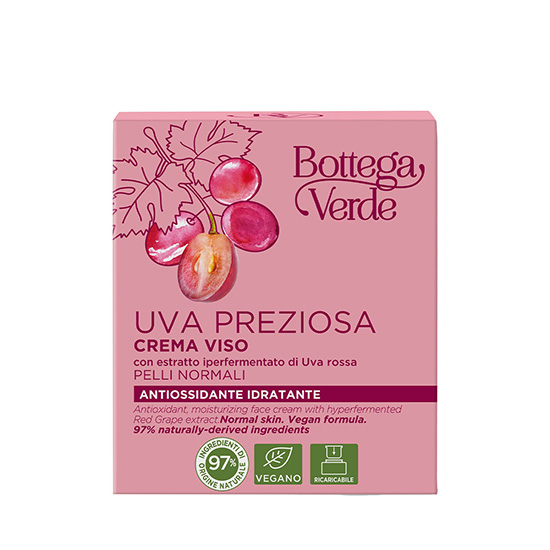 Crema de fata cu extract hiperfermentat de struguri rosii, pentru ten normal - Uva Preziosa, 50 ML