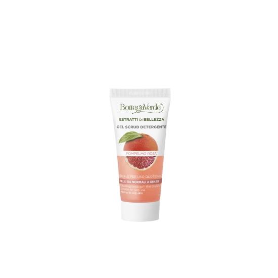 Travel size gel de curatare si exfoliere delicata cu grapefruit roz - Estratti di Bellezza, 30 ML