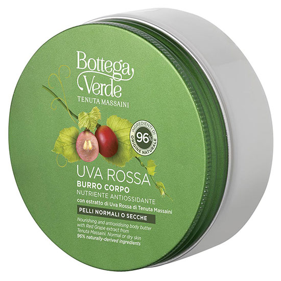 Unt de corp antioxidant cu extract de struguri rosii - Uva Rossa, 150 ML