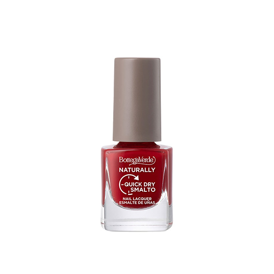 Lac de unghii cu uscare rapida, rosu - Naturally, 5 ML