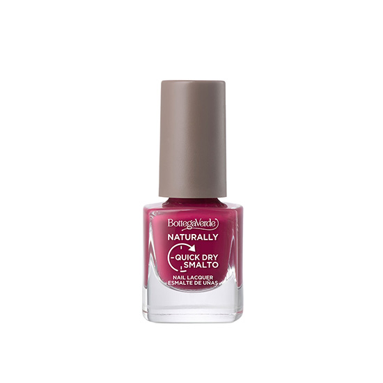Lac de unghii cu uscare rapida, rosu zmeura - Naturally, 5 ML